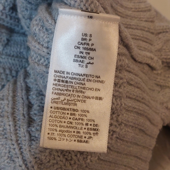 AMAZON Essentials warm gray turtleneck sweater size small - Picture 7 of 12